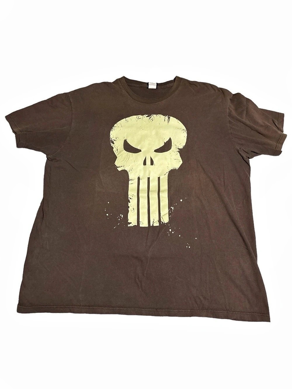 Marvel Marvel Punisher Punisher Graphic Tee Brown 2XL